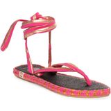 Nalho - NA0006--FUX-D9 - Sandalen - Dames - Ronde Tip - Textiel Bovenkant