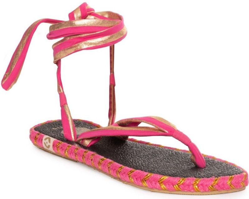 Nalho - NA0006--FUX-D9 - Sandalen - Dames - Ronde Tip - Textiel Bovenkant