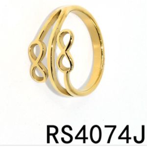 Twice As Nice Ring in edelstaal, 2 infinities 50