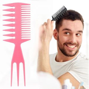 Consumerce® Professionele 3 Way Styling Kam – Roze – Detailing Kapperskam – Knipkam – Knip Comb – Knippen Accessoire – Kapper Tool – Heren en Dames – Haar - Haarkam