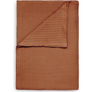 Heckett & Lane - Wafel - Plaid - Copper Orange - 180x260 cm