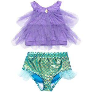 Great Pretenders Verkleedkledij Bikini Zeemeermin - Multi - Maat 5-6 jaar