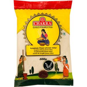 Chakra - Gierstmeel - Sorghum Flour - Jowar Atta - 3x 500 g