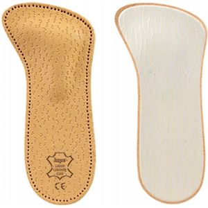Orthopedische Inlegzolen - Leren - 3/4 Lengte - Voor Vrouwen - Middenvoetsteun