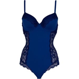 After Eden Body stocking in recycled lace Dames Body (lingerie) - Dark Blue - Maat 70C
