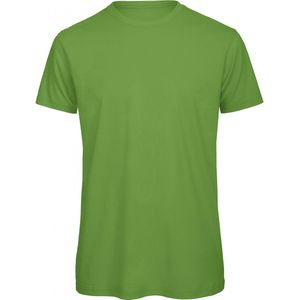 T-shirt Heren M B&C Ronde hals Korte mouw Real Green 100% Katoen