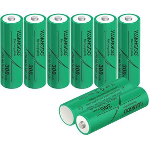 Oplaadbare AA-batterijen 300 mAh voor tuinverlichting - 8 stuks