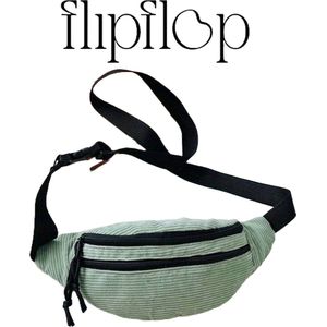 FLIPFLOP CLUB® Heuptas - Telefoontasje Crossbody - Heuptasje Dames en Heren - Fanny Pack - Heuptas - Wandelen en Festival - Mint