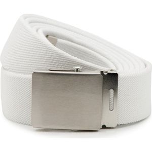 DTCH.FIT Heren- en damesriem Elastisch Nick - Riem Wit - Golfriem - 4cm breed - Riemmaat 85-115cm - Verstelbare lengte