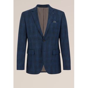 WE Fashion Heren slim fit blazer met dessin