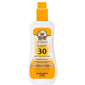 Australian Gold - SPF30 Spray Gel - Zonnebrand - Hoge Bescherming - UVA en UVB