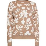 usha - Pullover - Met Bloemenmotief - Relaxed Fit - Lange Mouwen