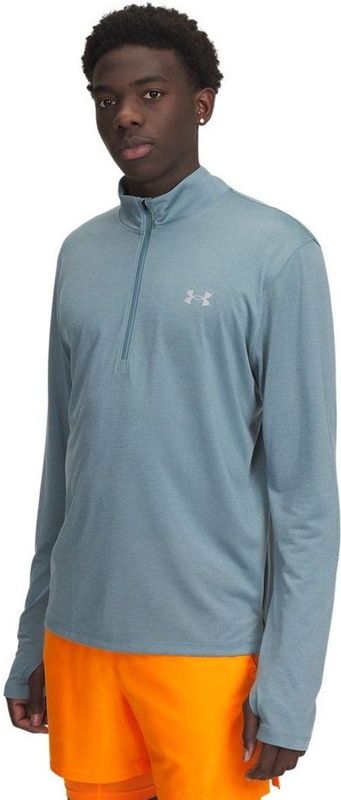 Under Armour - Longsleeve Launch 1/4 Zip - Blauw - T-shirt