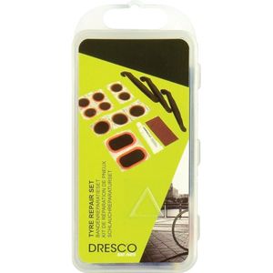 Dresco Fietsbandenreparatieset - Reparatieset Fiets - 17-delig - Wit