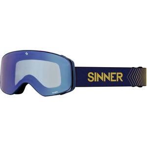 SINNER Olympia Skibril - Donkerblauw - Blauwe Spiegellens