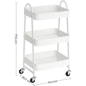 VidaLuxe - Mobiele Keukenkast - Keukentrolley - Keukenkast - Mobiel - Keukenkast Organizer - Magnetronkast - Keukenblok - Keukenkastje - Keukenkast Voor Magnetron - Kast - Kastje - Kasten - Organizer - Organizers - Opbergrek - Opberg Rek
