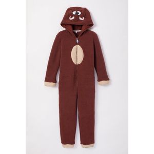 Woody onesie unisex - mammoet - roest - 232-10-ONJ-M/257-104