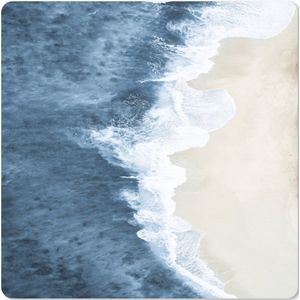 Muismat XXL - Bureau onderlegger - Bureau mat - Strand - Zee - Water - Natuur - 50x50 cm - XXL muismat