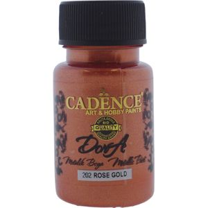 Cadence Dora Acrylverf Metallic 50 ml Rose Goud