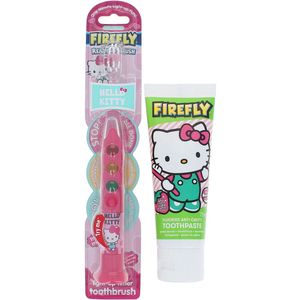 Firefly Hello Kitty Flashing Toothbrush + Toothpaste