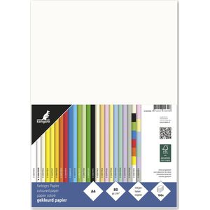 Kangaro papier - formaat A4 - 80 grams - roomwit - pak 100 vel - K-0041F020