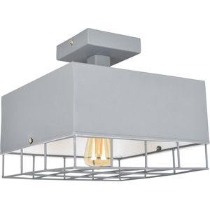 Urban Interiors Plafondlamp Plafondlamp Grijs - Kooi - 25x25x23