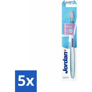 5 x Jordan - Tandenborstel - Target Sensitive - Ultra Soft - Gevoelige Tanden - Gevoelige Tanden En Tandvlees - Zachte Tandenborstel - Tandborstel Voor Gevoelige Tanden - Ultrazachte Tandborstel