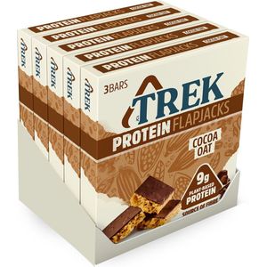 TREK proteïne havermoutrepen Cacao (3x50g) - 5 stuks