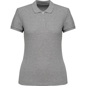 Native Spirit Ecologische damespolo in piquétricot NS208 - Moon Grey Heather - S