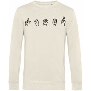7431 - Sweater - Gebarentaal; Loser-Off White-XS