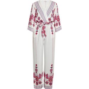 usha - Jumpsuit - Viscose - Floral Print - 3/4 Mouwen