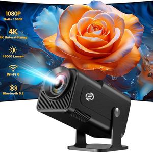 Equivera Mini Beamer - Draagbare Projector - 1080P - 4K Ondersteuning