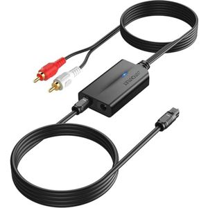 192 kHz analoge digitale audioconverter voor RCA, coaxiale en optische verbindingen