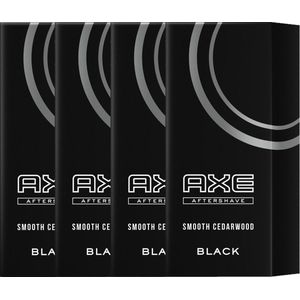 Axe Aftershave Black - 4x 100 ml - Voordeelverpakking