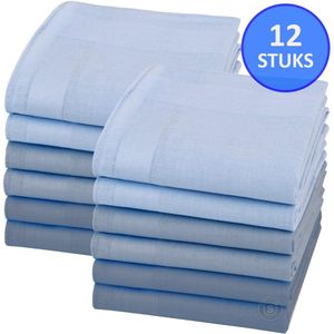 Sorprese - Gentlemen Blue Edition - Zakdoeken - 12 stuks - 100% Egyptisch Katoen