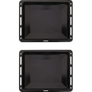 ICQN Oven Bakplaat Set - 2 stuks - 460x370x30 mm - Geëmailleerd