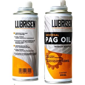 Lubrisen universele PAG olie 250ml met UV lekdetectie