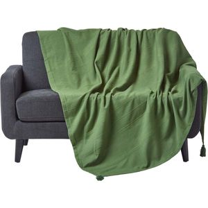 Deken - Grijs - Katoen - 150x200 cm