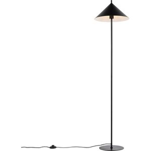 QAZQA triangolo - Design Vloerlamp | Staande Lamp - 1 lichts - H 150 cm - Zwart - Woonkamer | Slaapkamer | Keuken