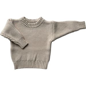 Gebreide babytrui uniseks – schattige trui voor baby, peuter & kleuter (0-4 jaar) – zachte babykleding voor jongen & meisje maat 68