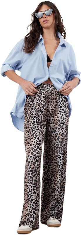 Trendyol Broek  ecru / bruin / zwart