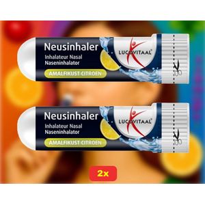 Lucovitaal Neusinhaler - Amalfikust Citroen - 2x Voordeelverpakking!