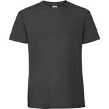 Fruit Of The Loom Mens Ringgesponnen Premium Tshirt (Licht Gaphite)