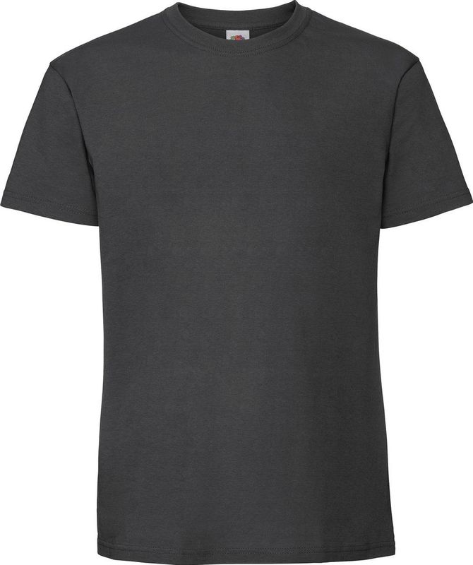 Fruit Of The Loom Mens Ringgesponnen Premium Tshirt (Licht Gaphite)