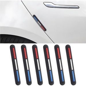 Autodeurrandbeschermers - Universele Anti-kras Deurbeschermers - Geschikt voor Meeste Auto's - Rood Wit Blauw .