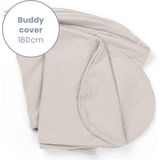 Doomoo Buddy Cover - Hoes voor Voedingskussen Buddy - Biologisch Katoen - 180 cm - Tetra Jersey Sand