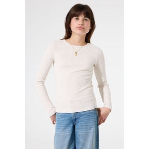 GARCIA - Longsleeve - Wit - Effen T-shirt - Lange Mouw