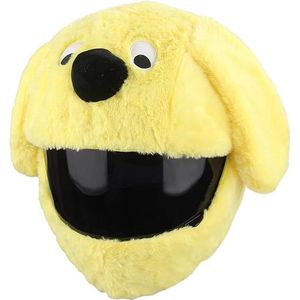 Gele Hond helmhoes - Motor - Scooter - Fiets - Universeel - Accessoire - Grappige hoes