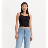Levi's - A7420-0010 - Sportieve Top - Zwart - Katoen - Mouwloos