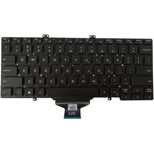 Notebook Toetsenbord geschikt voor o.a. Dell Latitude L3400 / 5400 / 7400 / 7410 Series - P/N: 770429338045